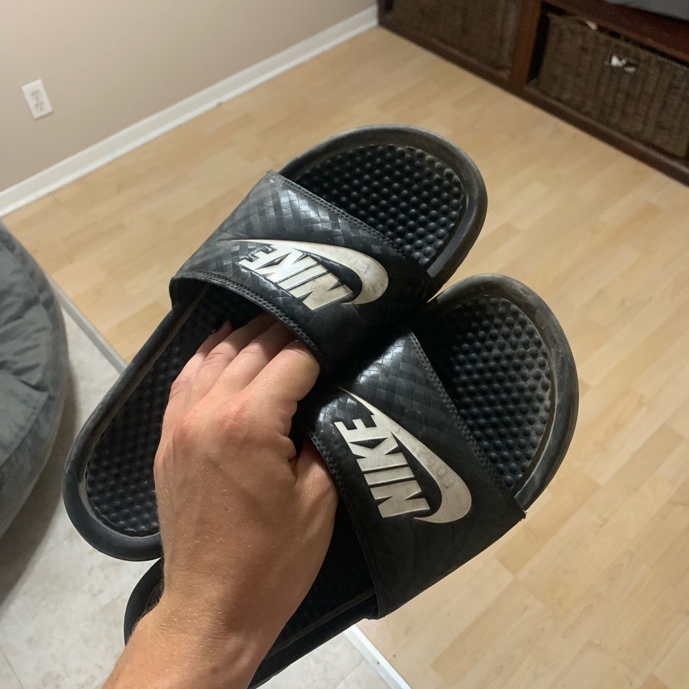 Nike Black Slides